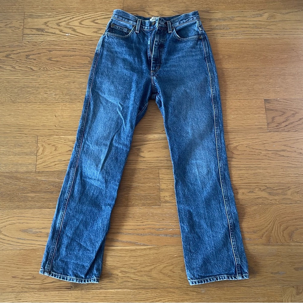AGOLDE high waisted straight leg jean size 26. NEVER WORN- perfect condition.